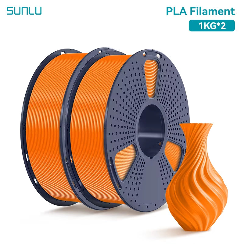 2KG PLA 3D Printer Filament 1.75Mm Neatly Wound 3D Printing Filament Fit Most FDM 3D Printers, 1Kg Spool (2.2Lbs)
