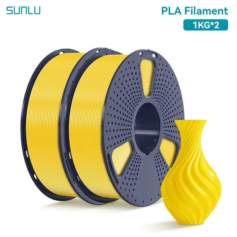 2KG PLA 3D Printer Filament 1.75Mm Neatly Wound 3D Printing Filament Fit Most FDM 3D Printers, 1Kg Spool (2.2Lbs)
