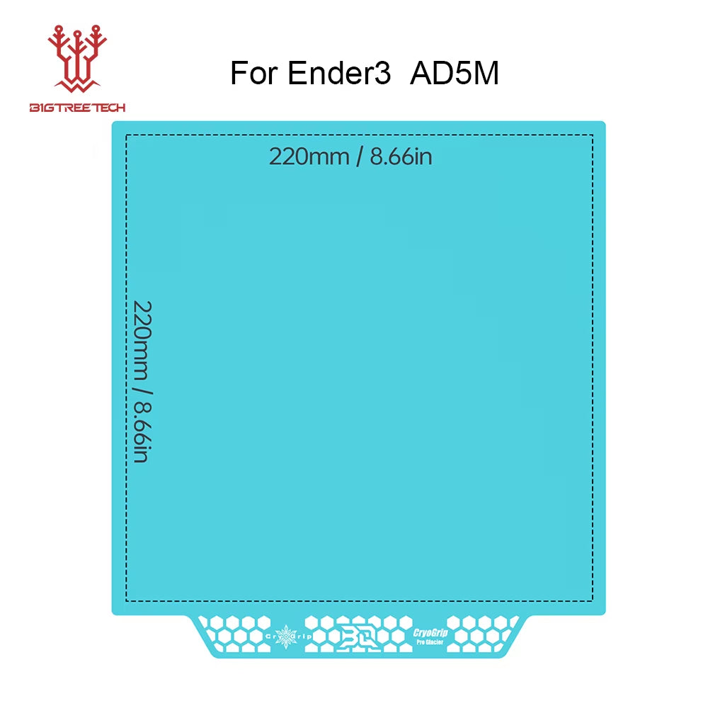 Panda Build Plate Cryogrip Pro Coating No Clog Spring Steel Double-Sided for Bambulab Voron Kobra Adventurer 5M 3D Printer