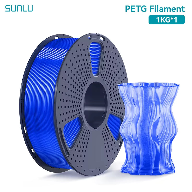 1KG PETG /Clear 3D Printer Filament 1.75Mm 1000G Spool (2.2Lbs) Neatly Arranged No Knot Filament Fit Most FDM Printer