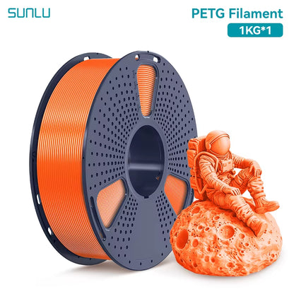 1KG PETG /Clear 3D Printer Filament 1.75Mm 1000G Spool (2.2Lbs) Neatly Arranged No Knot Filament Fit Most FDM Printer
