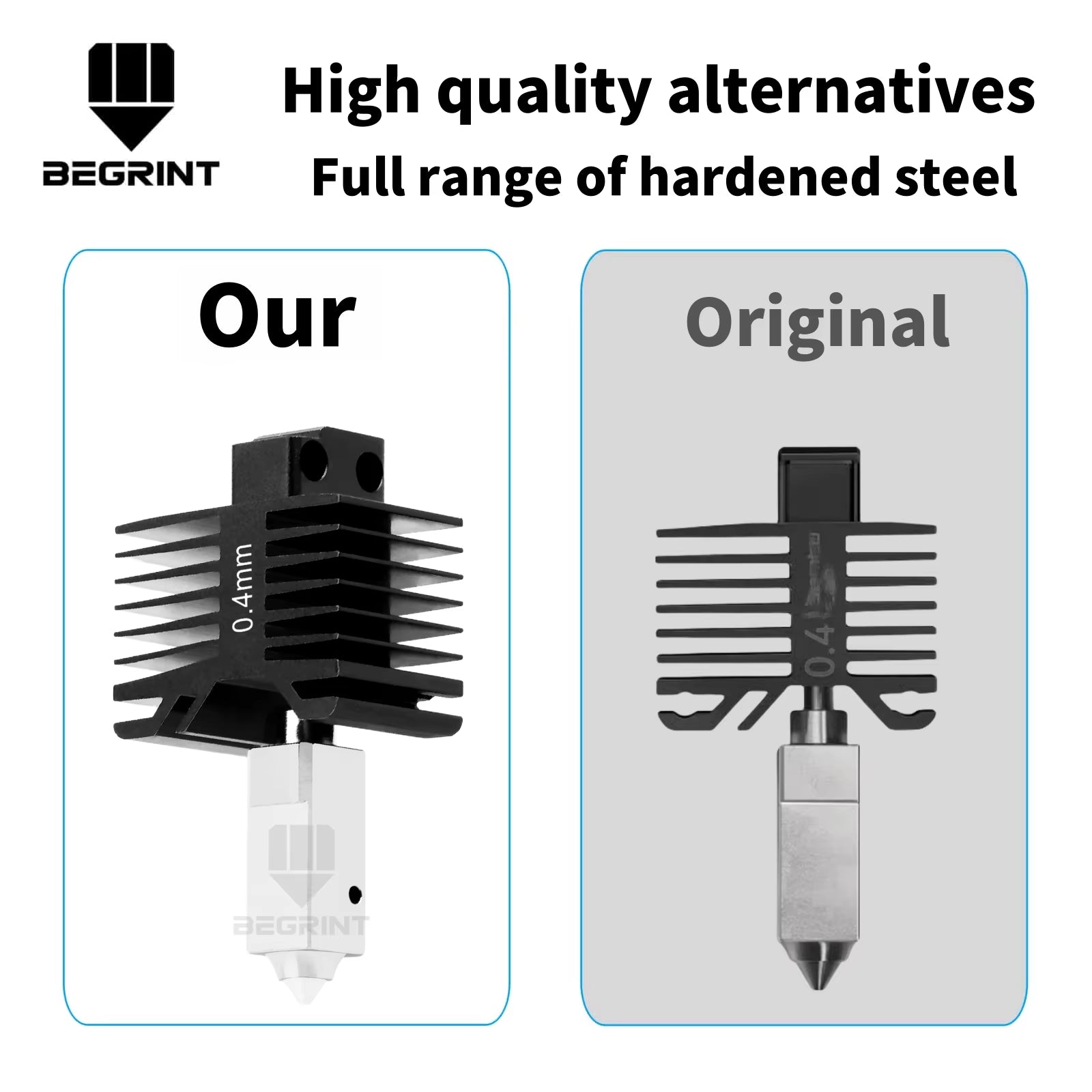 For Bambu Lab X1C/P1P/P1S Hardened Steel Hot End Print Head All-In-One Quick Swap Kit for Bambulab X1 P1 Series 3D Printer Part