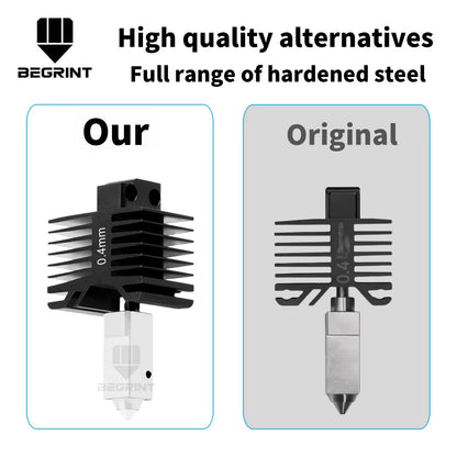 For Bambu Lab X1C/P1P/P1S Hardened Steel Hot End Print Head All-In-One Quick Swap Kit for Bambulab X1 P1 Series 3D Printer Part