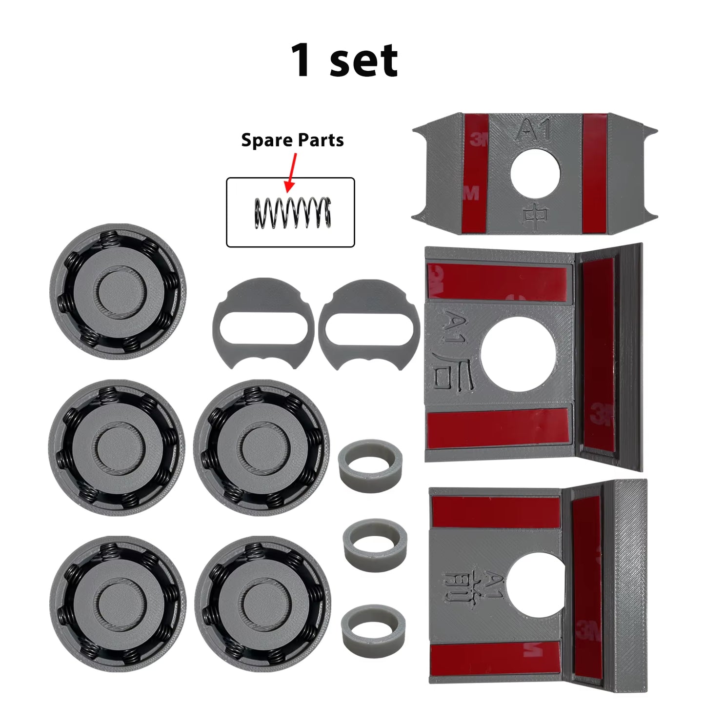 For Bambu Lab A1 anti Vibration Feet Pad Absorbing Pads Bambulab A1 Upgrade Spare Parts 3D Printer Accessories