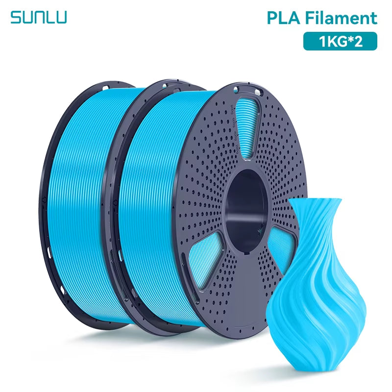 2KG PLA 3D Printer Filament 1.75Mm Neatly Wound 3D Printing Filament Fit Most FDM 3D Printers, 1Kg Spool (2.2Lbs)