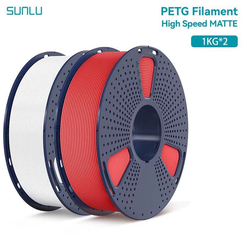 2KG High Speed Matte PETG Filament 1.75Mm 1000G Spool (2.2Lbs) High Speed Printing Filament Fit Most FDM Printer