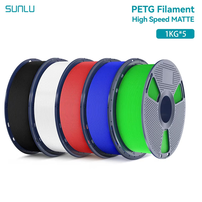 5KG High Speed Matte PETG Filament 1.75Mm +/- 0.02 Mm 1Kg Spool (2.2Lbs) High Speed Printing Filament Fit Most FDM Printer