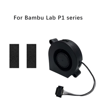 5015 Blower Fan for Bambulab X1 X1C P1P P1S Hotend Radial Fan Cooling Blower Fan Duct Faster Speed Low Noisy 3D Accessories