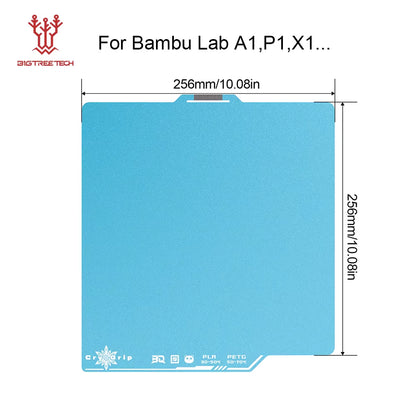 Panda Build Plate Cryogrip Pro Coating No Clog Spring Steel Double-Sided for Bambulab Voron Kobra Adventurer 5M 3D Printer