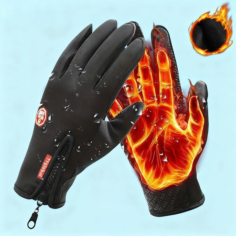 Outdoor Winter Gloves, Touchscreen Andwindproof Full-Finger Gloves for Sports, Travel,And Daily Activities