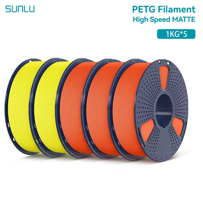 5KG High Speed Matte PETG Filament 1.75Mm +/- 0.02 Mm 1Kg Spool (2.2Lbs) High Speed Printing Filament Fit Most FDM Printer