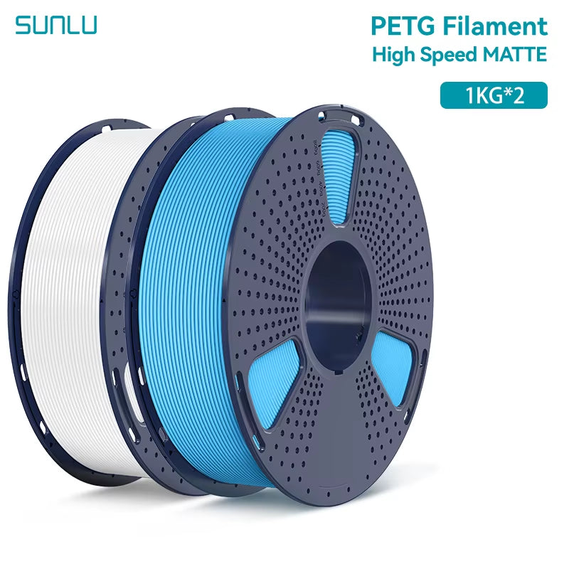 2KG High Speed Matte PETG Filament 1.75Mm 1000G Spool (2.2Lbs) High Speed Printing Filament Fit Most FDM Printer