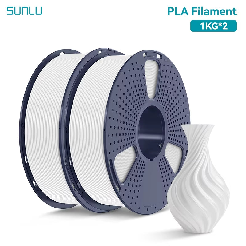 2KG PLA 3D Printer Filament 1.75Mm Neatly Wound 3D Printing Filament Fit Most FDM 3D Printers, 1Kg Spool (2.2Lbs)