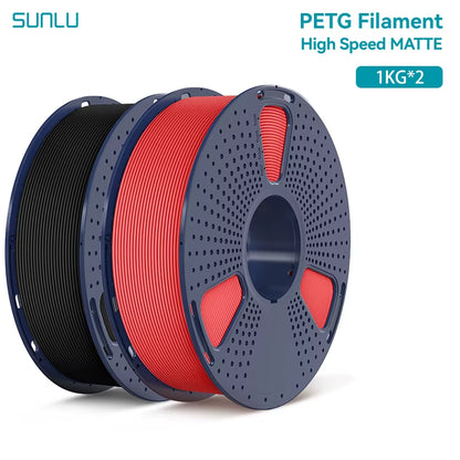 2KG High Speed Matte PETG Filament 1.75Mm 1000G Spool (2.2Lbs) High Speed Printing Filament Fit Most FDM Printer