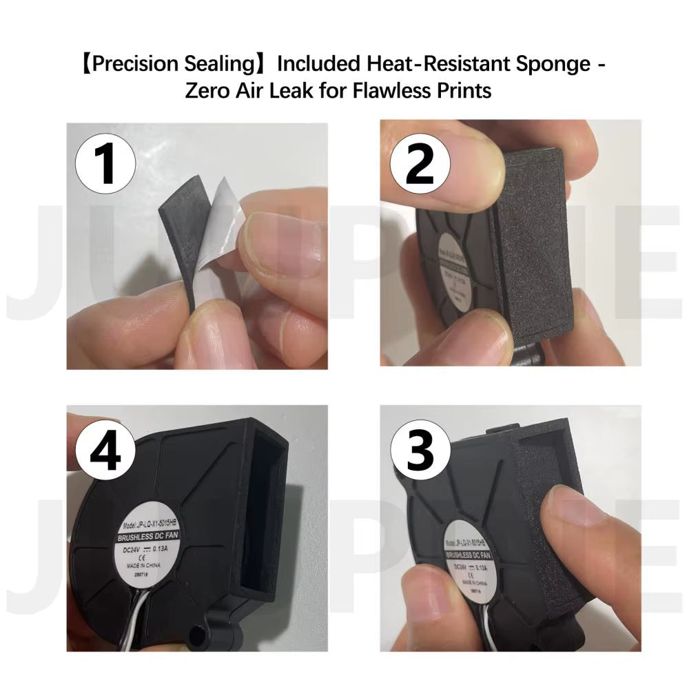 5015 Blower Fan for Bambulab X1 X1C P1P P1S Hotend Radial Fan Cooling Blower Fan Duct Faster Speed Low Noisy 3D Accessories
