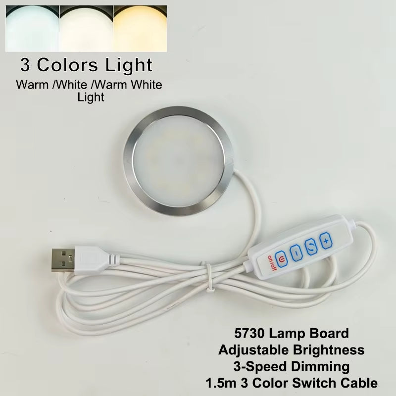 For Bambu Lab Led Lamp Kit Adjustable Light Kit Led Light Parts Hardware DIY Model White /Cold/Warm Light without Lamp Shell 001