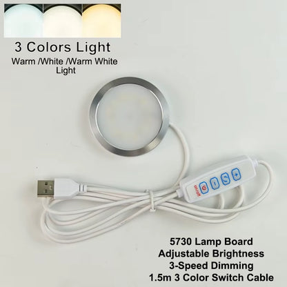 For Bambu Lab Led Lamp Kit Adjustable Light Kit Led Light Parts Hardware DIY Model White /Cold/Warm Light without Lamp Shell 001