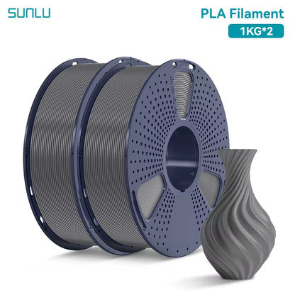 2KG PLA 3D Printer Filament 1.75Mm Neatly Wound 3D Printing Filament Fit Most FDM 3D Printers, 1Kg Spool (2.2Lbs)