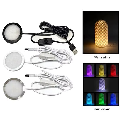 For Bambu Lab Led Lamp Kit Adjustable Light Kit Led Light Parts Hardware DIY Model White /Cold/Warm Light without Lamp Shell 001