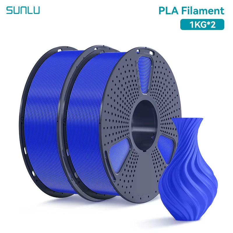 2KG PLA 3D Printer Filament 1.75Mm Neatly Wound 3D Printing Filament Fit Most FDM 3D Printers, 1Kg Spool (2.2Lbs)