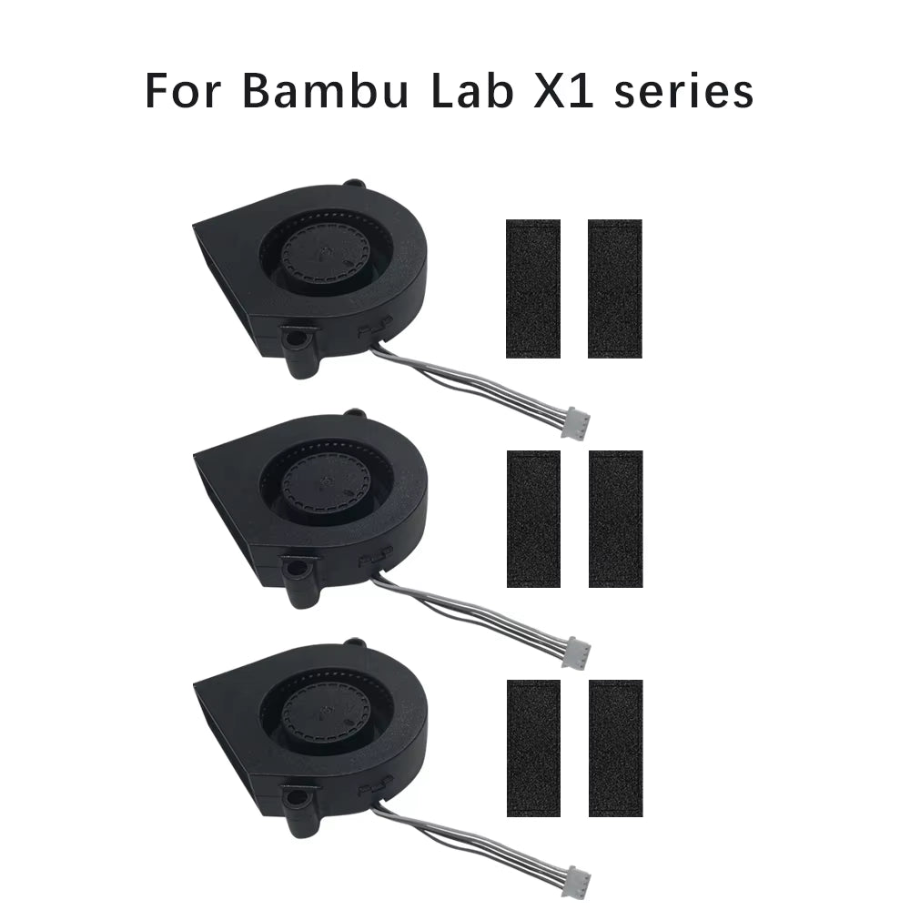 5015 Blower Fan for Bambulab X1 X1C P1P P1S Hotend Radial Fan Cooling Blower Fan Duct Faster Speed Low Noisy 3D Accessories