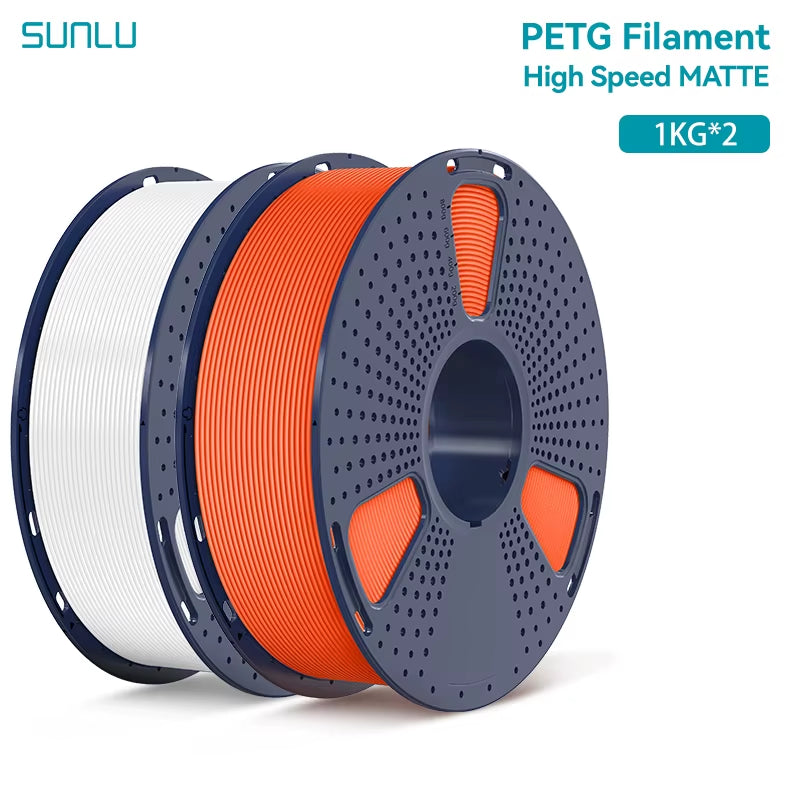 2KG High Speed Matte PETG Filament 1.75Mm 1000G Spool (2.2Lbs) High Speed Printing Filament Fit Most FDM Printer